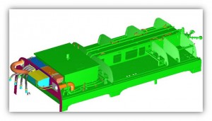 Tram Sirio - Cable passage simulation and grounding
