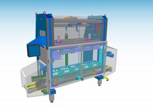 Multi-head machine for bottling industry