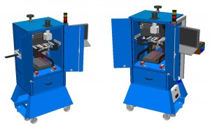 Machine for diagnostic analysis of rubber profiles